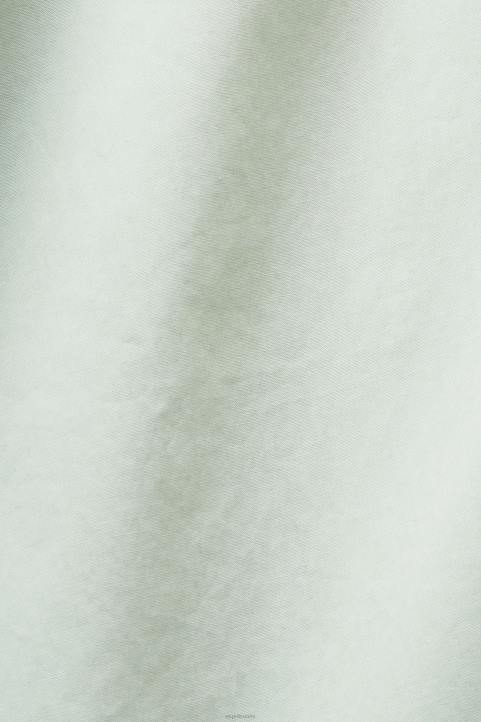 naiset Esprit sitrushedelmän vihreä minipaitamekko, 100% puuvillaa mekot 82T665