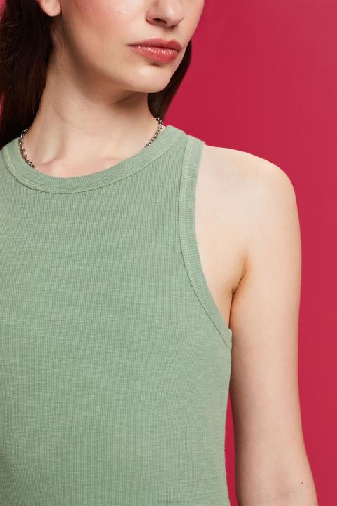 naiset Esprit vaalea khaki kangassekoitus minimekko mekot 82T670