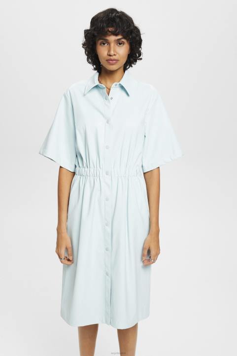 naiset Esprit vaalean vesivihreä tekonahkainen paitamekko mekot 82T6295