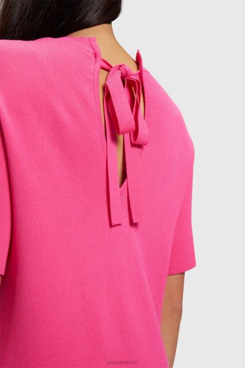 naiset Esprit vaaleanpunainen fuksia laskostettu peplum mekko mekot 82T6380