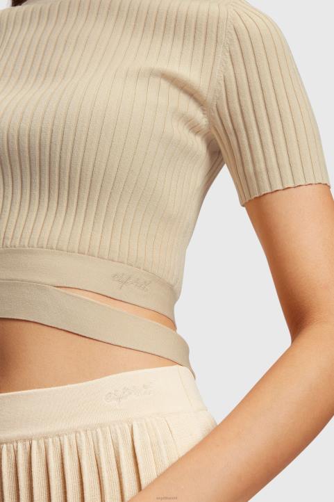 naiset Esprit hiekka laskostettu yläosa neuleet 82T6376