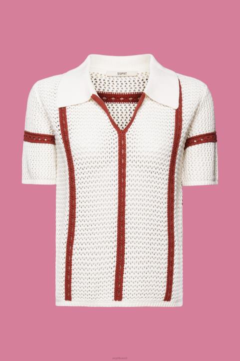 naiset Esprit jäätä lyhythihainen poolopusero neuleet 82T6105