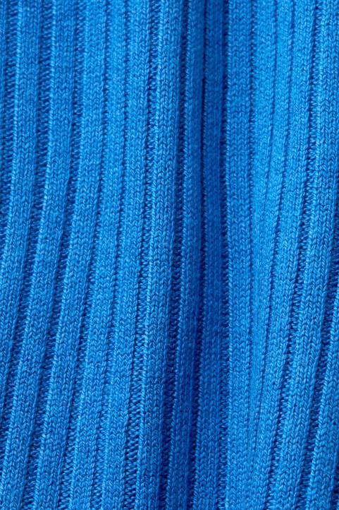 naiset Esprit kirkkaan sininen resori, hihaton neule, pellavasekoitus neuleet 82T6109