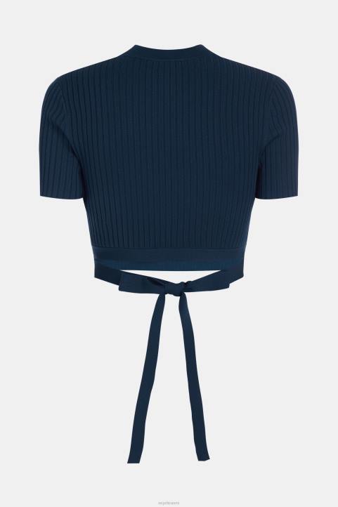 naiset Esprit laivasto laskostettu yläosa neuleet 82T6378