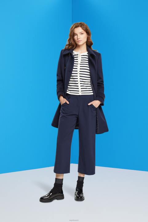 naiset Esprit laivasto raidallinen neuletakki neuleet 82T6448