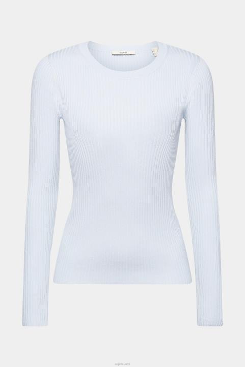 naiset Esprit pastellinsininen ribbineulepusero neuleet 82T6274