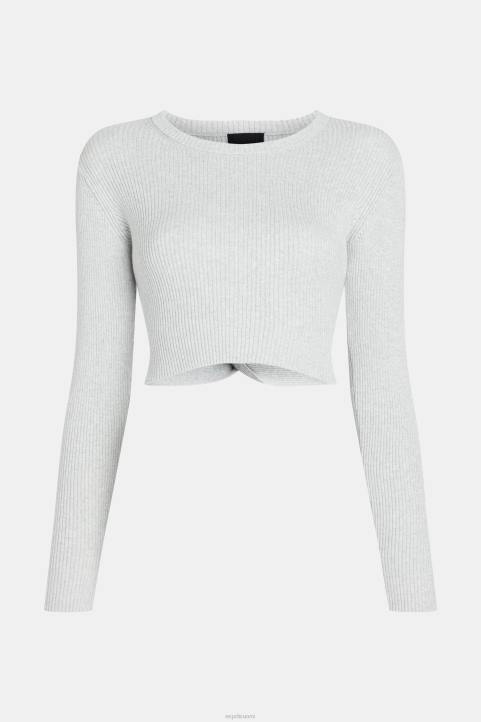 naiset Esprit valkoinen Takaosa kierretty metallinen pusero neuleet 82T6357