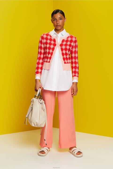 naiset Esprit valkoinen argyle neuletakki neuleet 82T686