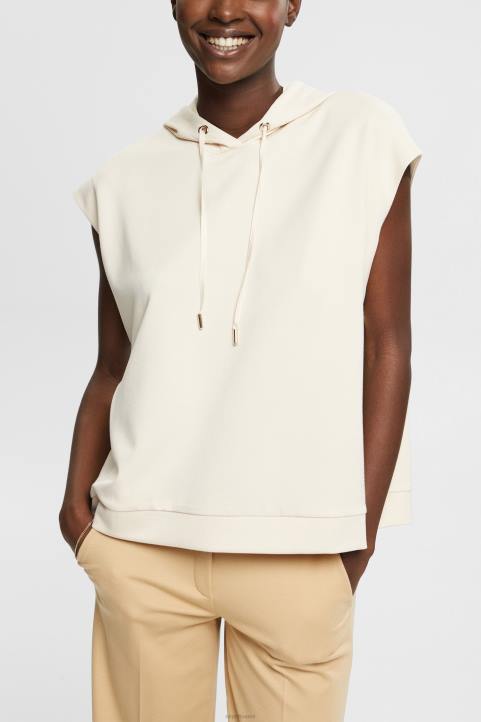 naiset Esprit jäätä hihaton huppari, jossa sivuhalkiot neulepaidat & hupparit 82T6532