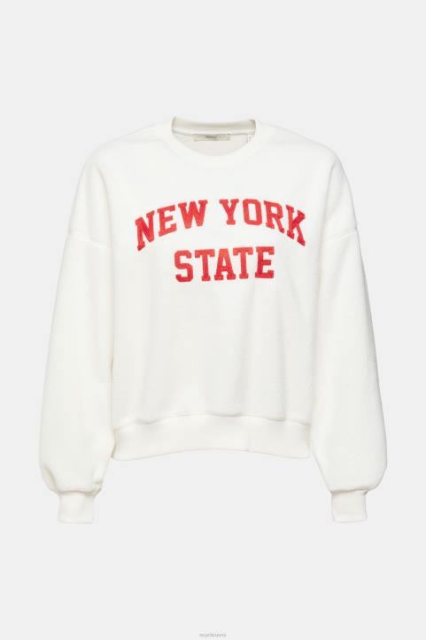 naiset Esprit luonnonvalkoinen nalle borg pusero college collegepaita neulepaidat & hupparit 82T6324