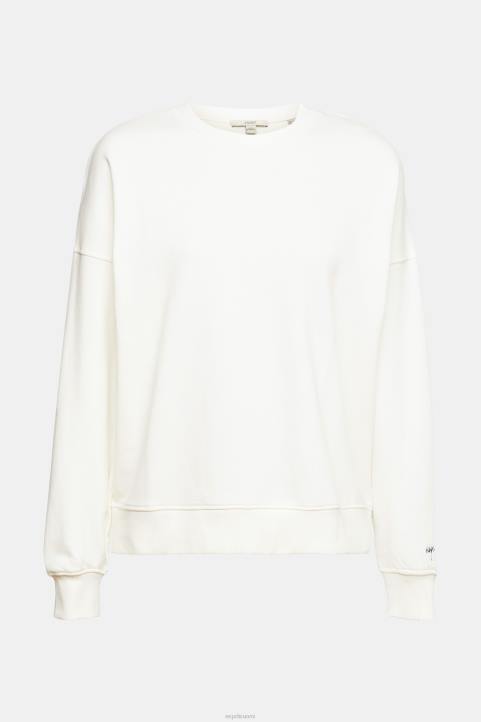 naiset Esprit luonnonvalkoinen rennon mallin collegepaita neulepaidat & hupparit 82T6523