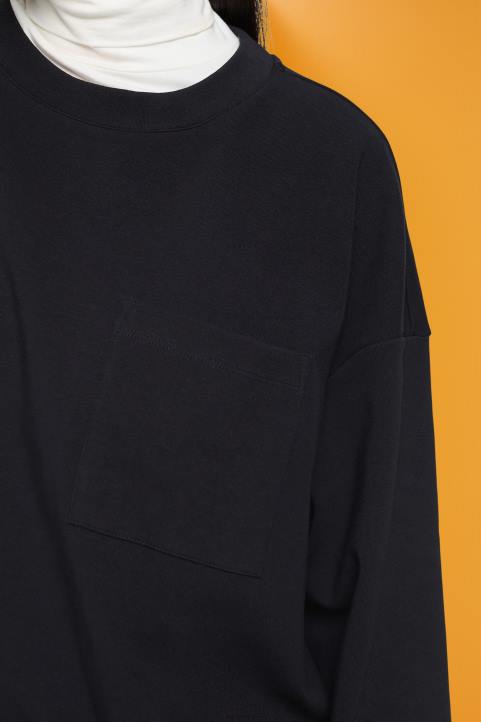 naiset Esprit musta collegepaita kiristysnyörillä neulepaidat & hupparit 82T6401