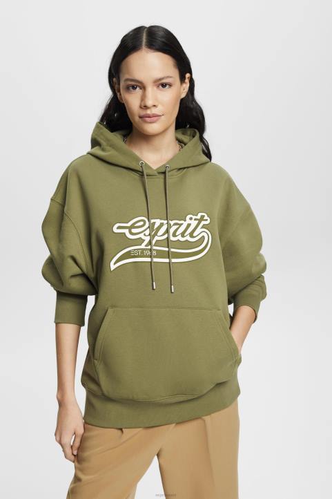 naiset Esprit oliivi logoprinttihuppari neulepaidat & hupparit 82T6170