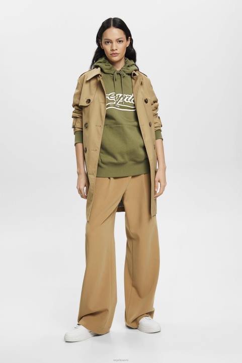 naiset Esprit oliivi logoprinttihuppari neulepaidat & hupparit 82T6170