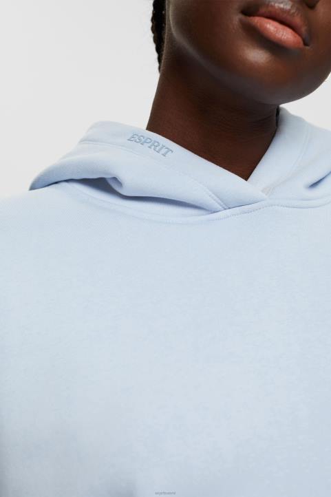 naiset Esprit pastellinsininen huppari kengurutaskulla neulepaidat & hupparit 82T6351