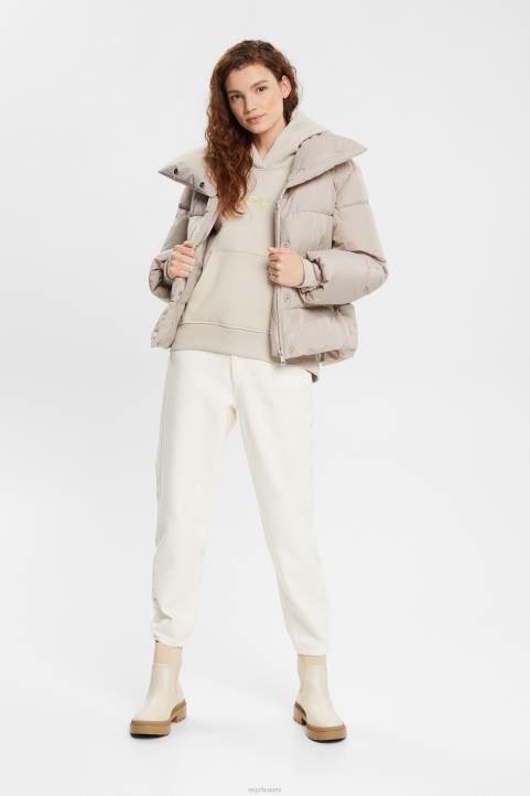 naiset Esprit vaalea taupe huppari kengurutaskulla neulepaidat & hupparit 82T6350