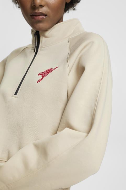 naiset Esprit vaalea taupe puolivetoketjullinen pusero neulepaidat & hupparit 82T6160