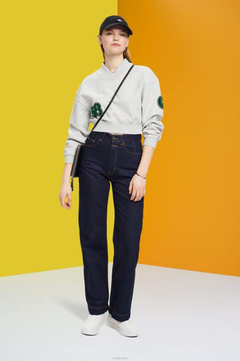 naiset Esprit vaalean harmaa leikattu varsinainen patch collegepaita neulepaidat & hupparit 82T6418