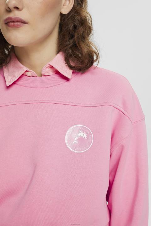 naiset Esprit vaaleanpunainen leikattu collegepaita neulepaidat & hupparit 82T6157