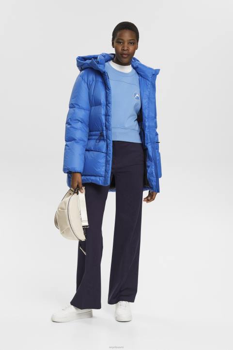 naiset Esprit vaaleansininen laventeli leikattu collegepaita neulepaidat & hupparit 82T6156