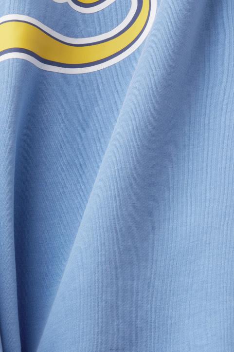 naiset Esprit vaaleansininen laventeli rajattu vetoketjuhuppari, jossa logopainatus takana neulepaidat & hupparit 82T6166