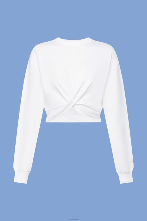 naiset Esprit valkoinen leikattu solmu yksityiskohtia villapaita neulepaidat & hupparit 82T6217