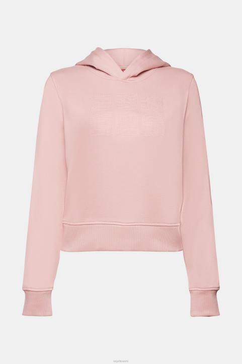 naiset Esprit vanha pinkki brodeerattu logohuppari, luomupuuvillaa neulepaidat & hupparit 82T69