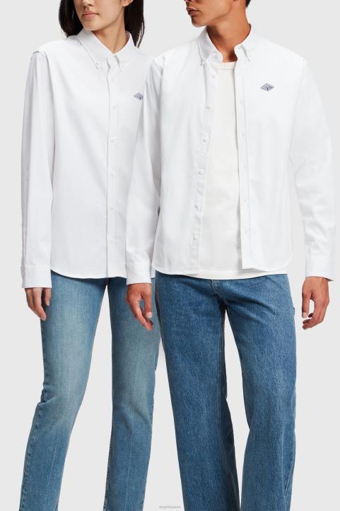naiset ESPRIT x Rest & Recreation valkoinen kapseli oxford paita paidat 82T6471