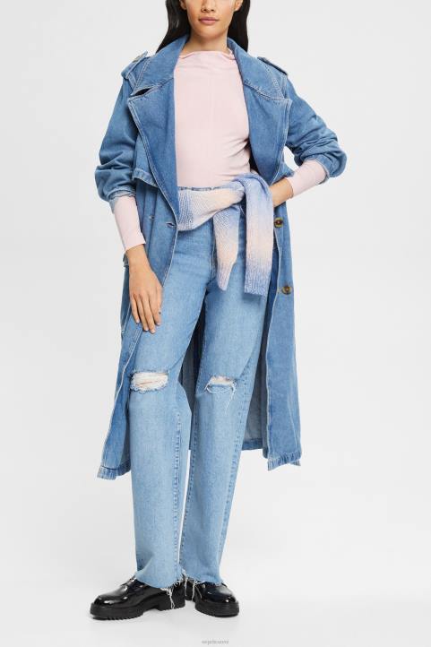 naiset Esprit vaalea pinkki pitkähihainen toppi veneen kaula-aukolla pitkähihainen 82T6368