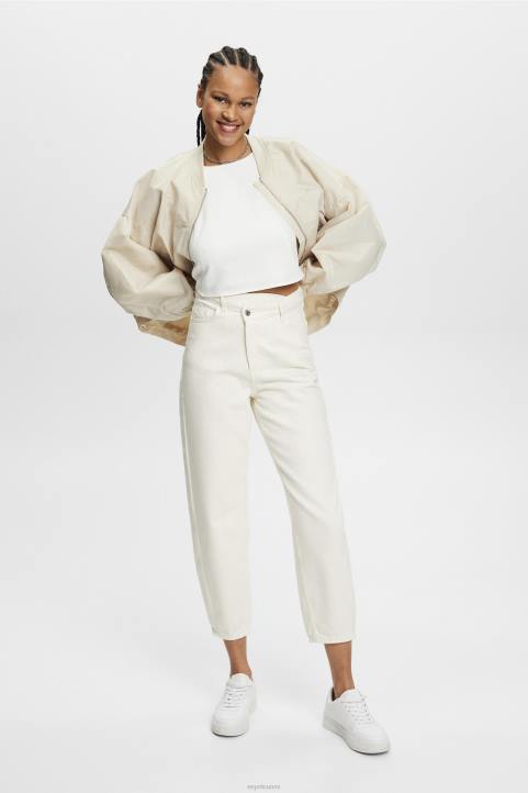 naiset Esprit luonnonvalkoinen lyhennetty hihaton pusero puserot 82T6308