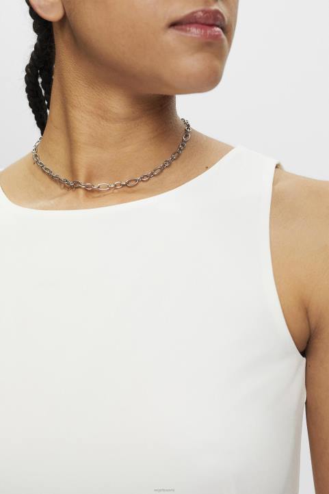 naiset Esprit luonnonvalkoinen lyhennetty hihaton pusero puserot 82T6308