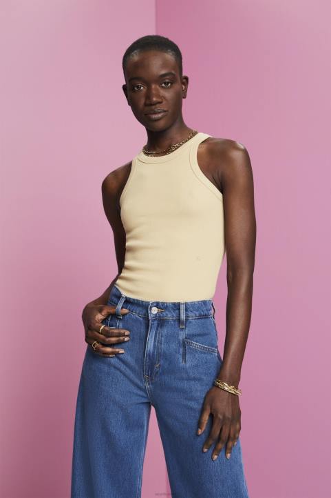 naiset Esprit hiekka uurrettu toppi säiliö 82T6282