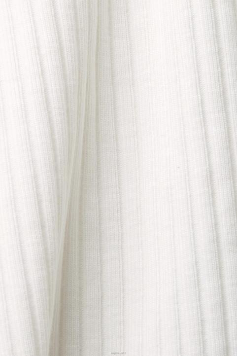 naiset Esprit luonnonvalkoinen joustinneule toppi säiliö 82T693