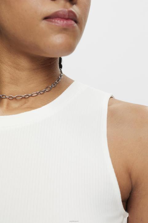 naiset Esprit luonnonvalkoinen uurrettu toppi säiliö 82T6301