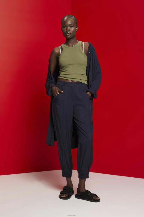 naiset Esprit oliivi uurrettu toppi säiliö 82T6283