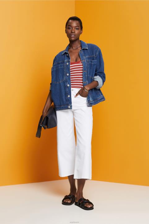 naiset Esprit terrakotta raidallinen resori toppi säiliö 82T6104