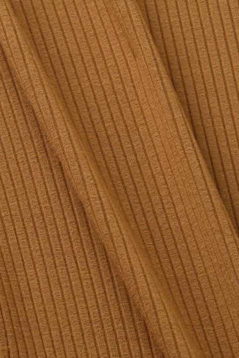 naiset Esprit vaalea khaki uurrettu toppi säiliö 82T6302