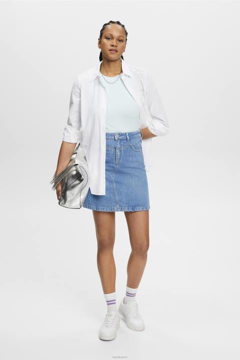 naiset Esprit vaalean vesivihreä uurrettu toppi säiliö 82T6303