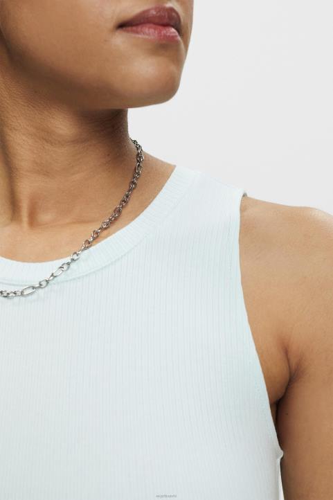 naiset Esprit vaalean vesivihreä uurrettu toppi säiliö 82T6303