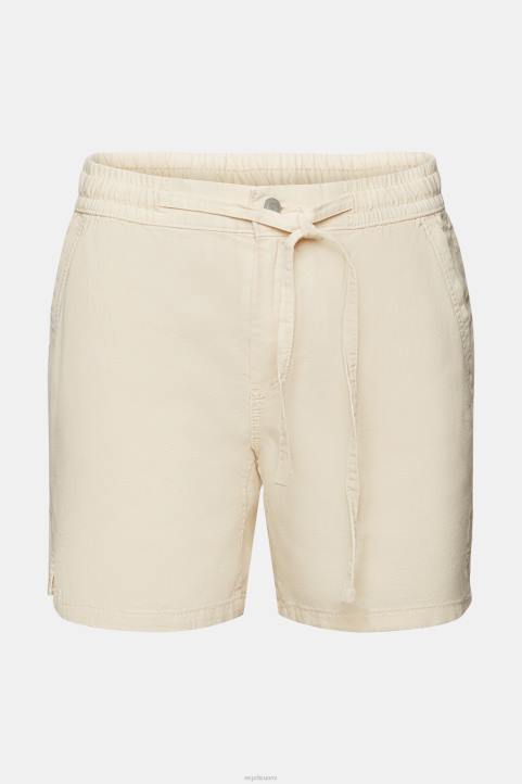 naiset Esprit pastelli pinkki rennot shortsit joustavalla vyötäröllä shortsit 82T6299