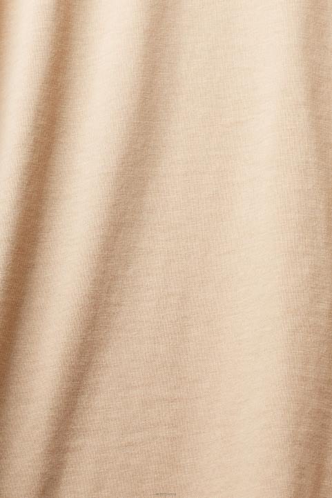 naiset Esprit hiekka pitkähihainen t-paita logolla t-paitoja 82T6461