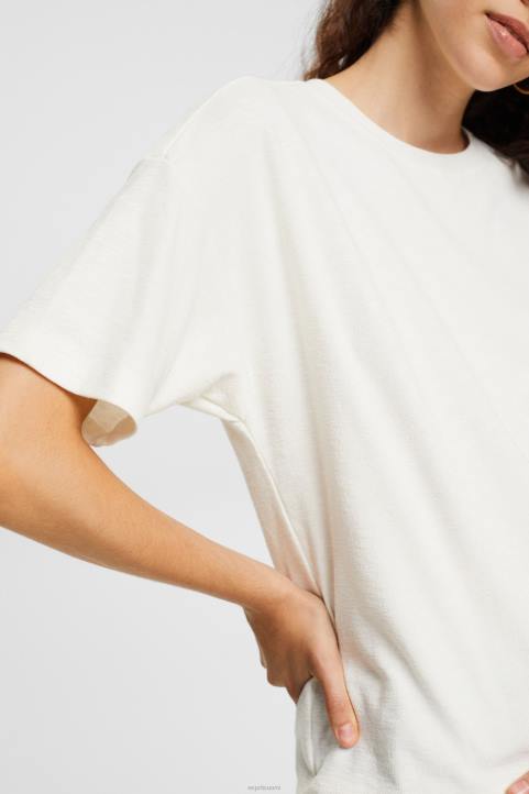 naiset Esprit luonnonvalkoinen T-paita t-paitoja 82T6545