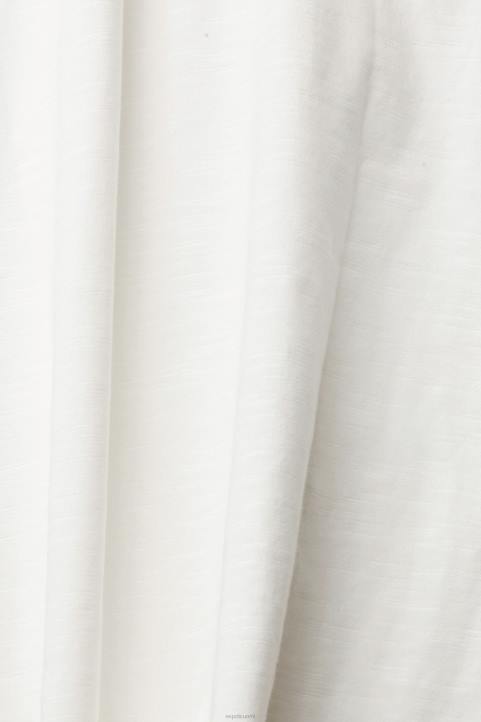 naiset Esprit luonnonvalkoinen rento puuvilla slub t-paita t-paitoja 82T6539