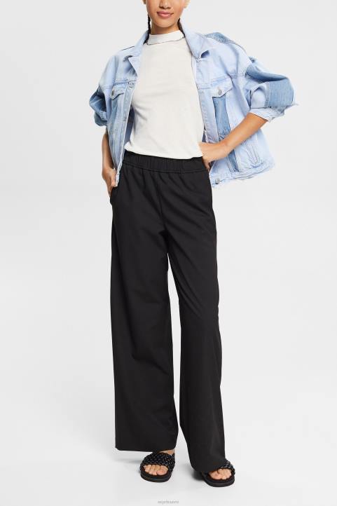 naiset Esprit luonnonvalkoinen tencelillä: t-paita nauhakaulus t-paitoja 82T6562