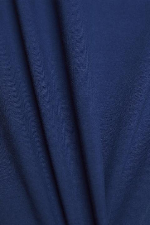 naiset Esprit muste puuvillainen t-paita, jossa painettu logo t-paitoja 82T6145