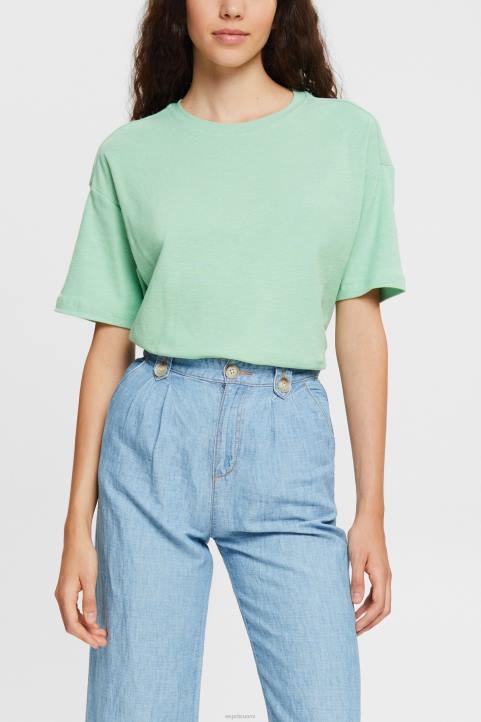 naiset Esprit pastellin vihreä T-paita t-paitoja 82T6546