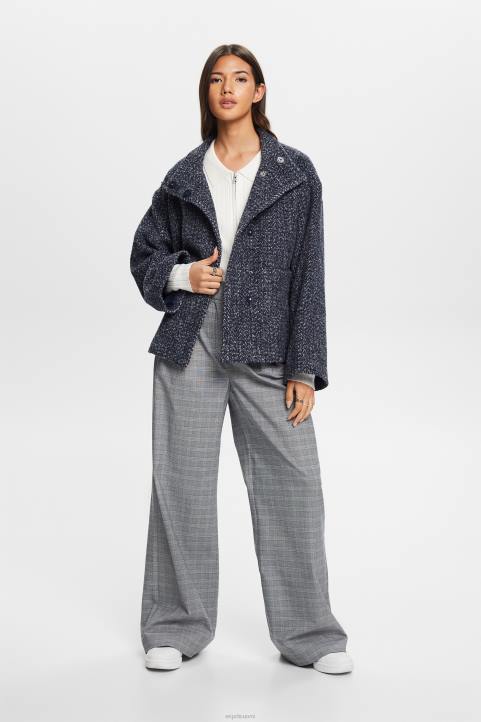 naiset Esprit laivasto strukturoitu kudottu takki takit 82T620