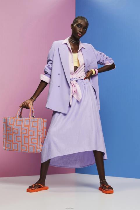 naiset Esprit laventeli kaksirivinen bleiseri takit 82T6256