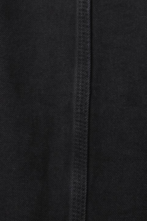 naiset Esprit musta keskipesu kaulukseton farkkutakki kiristysnyörillä takit 82T6297