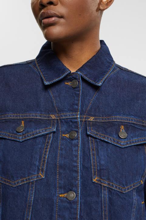 naiset Esprit sininen tumma pesu farkkutakki takit 82T6554